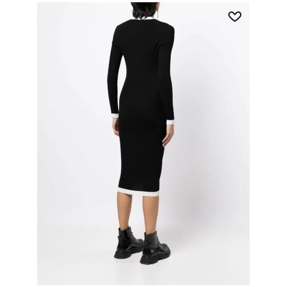 Alice + Olivia Alcina Rib Knit Wool Blend Sweater Dress worn once! - Picture 3 of 15
